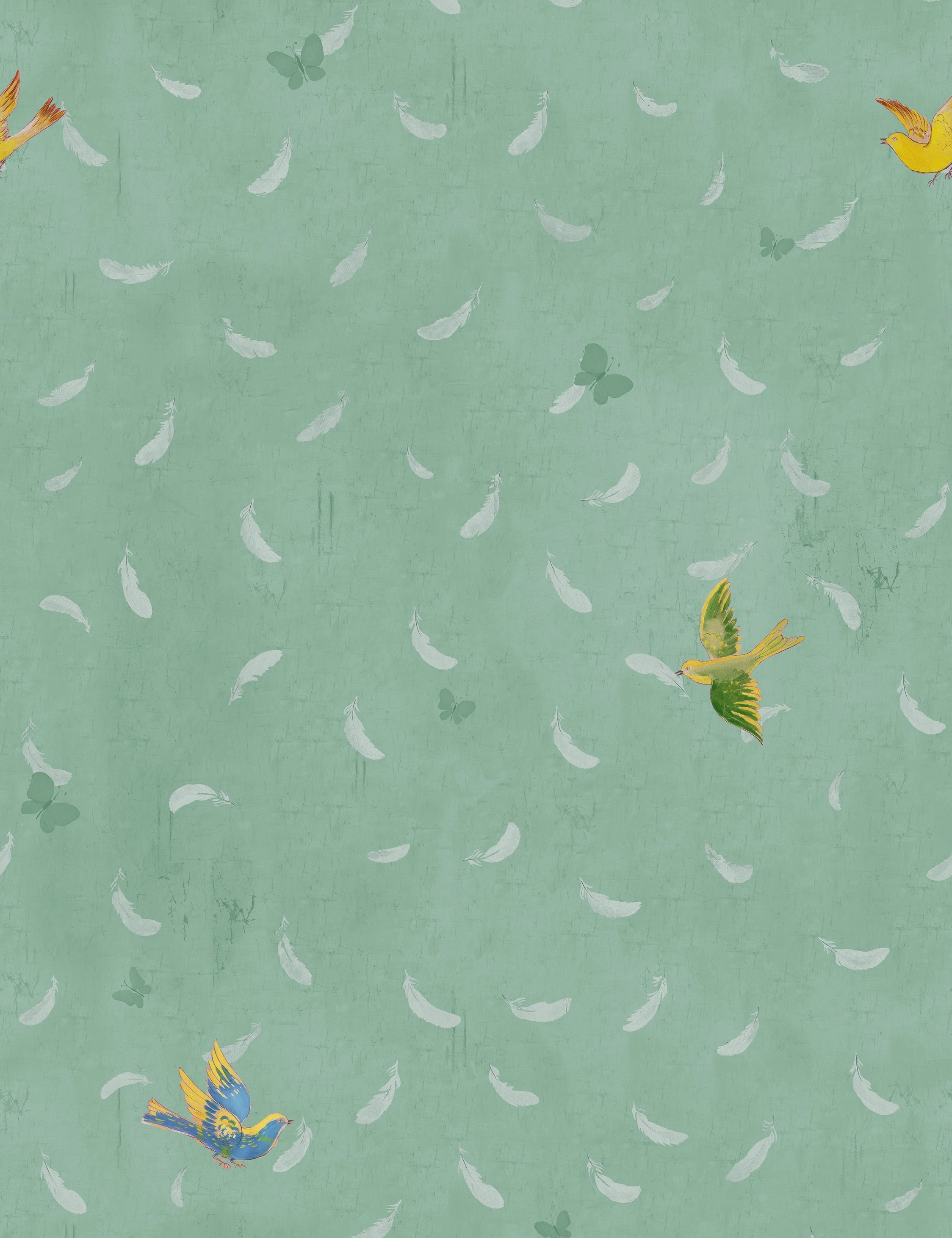 Feathers Wallpaper by Paule Marrot