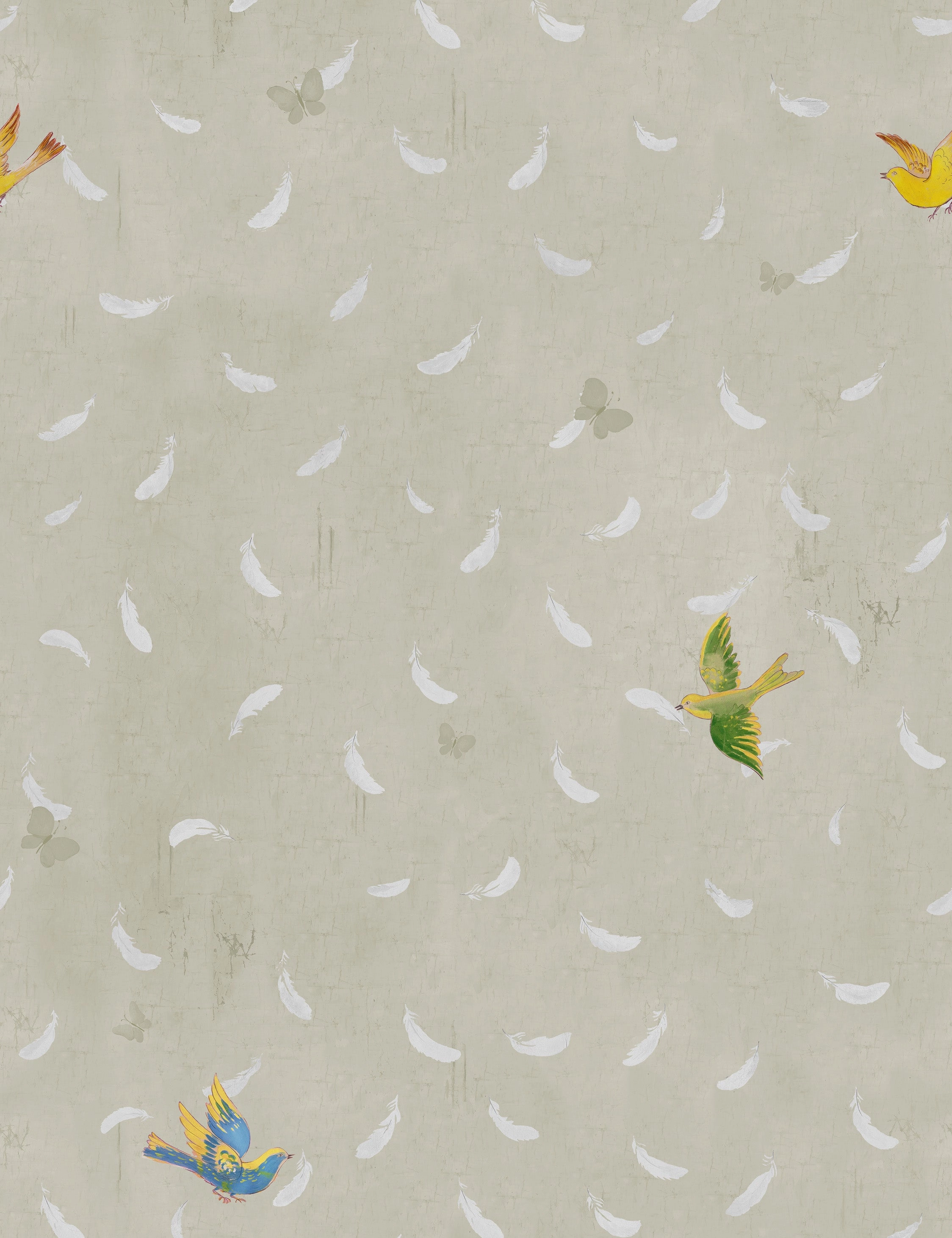 Feathers Wallpaper by Paule Marrot