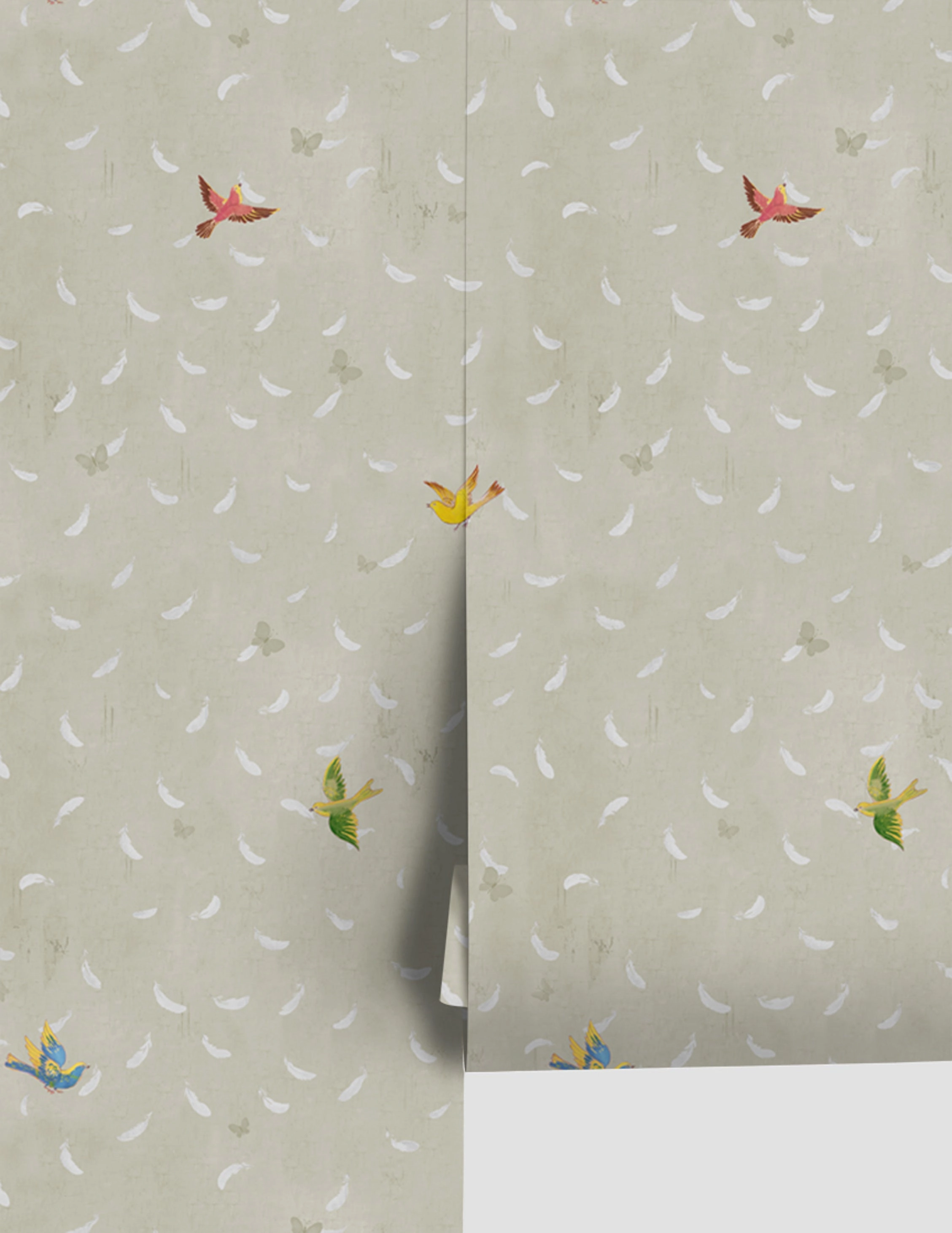 Feathers Wallpaper by Paule Marrot