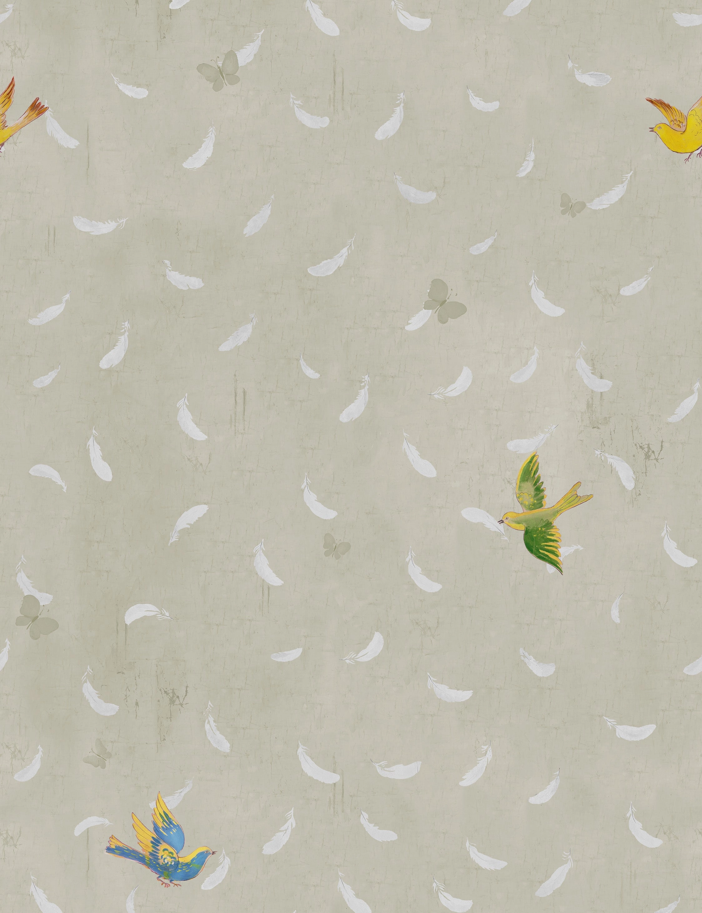 Feathers Wallpaper by Paule Marrot