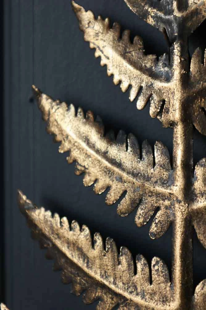 Fern Leaf Wall Sconce With Glass