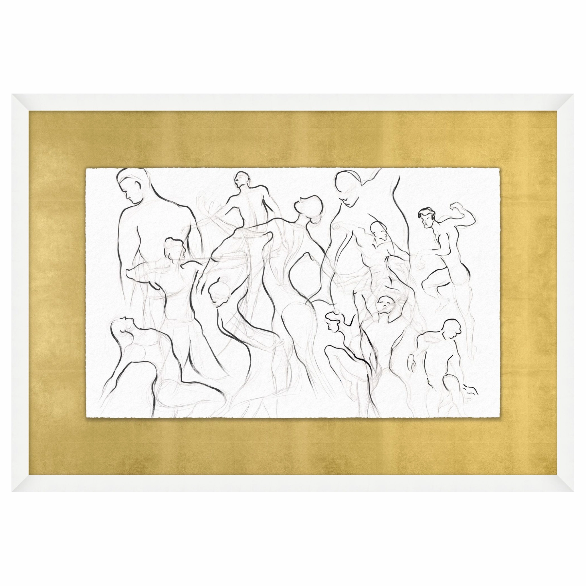 Figure Party 2 Framed Wall Art 