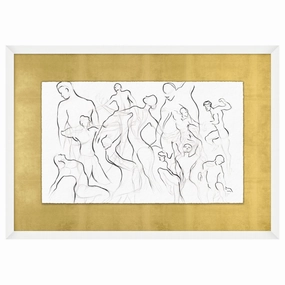 Figure Party 2 Framed Wall Art 