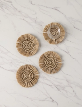 Fique Coasters (Set of 4) by Tallo de Olivo 