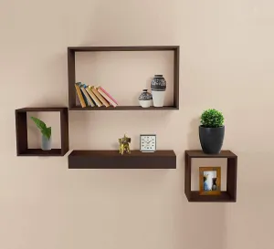 Floating Wall Shelf Wall Mounted Bookcase 