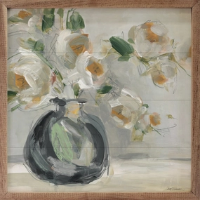 Floral Rhapsody 2 By Carol Robinson Wood Framed Print 