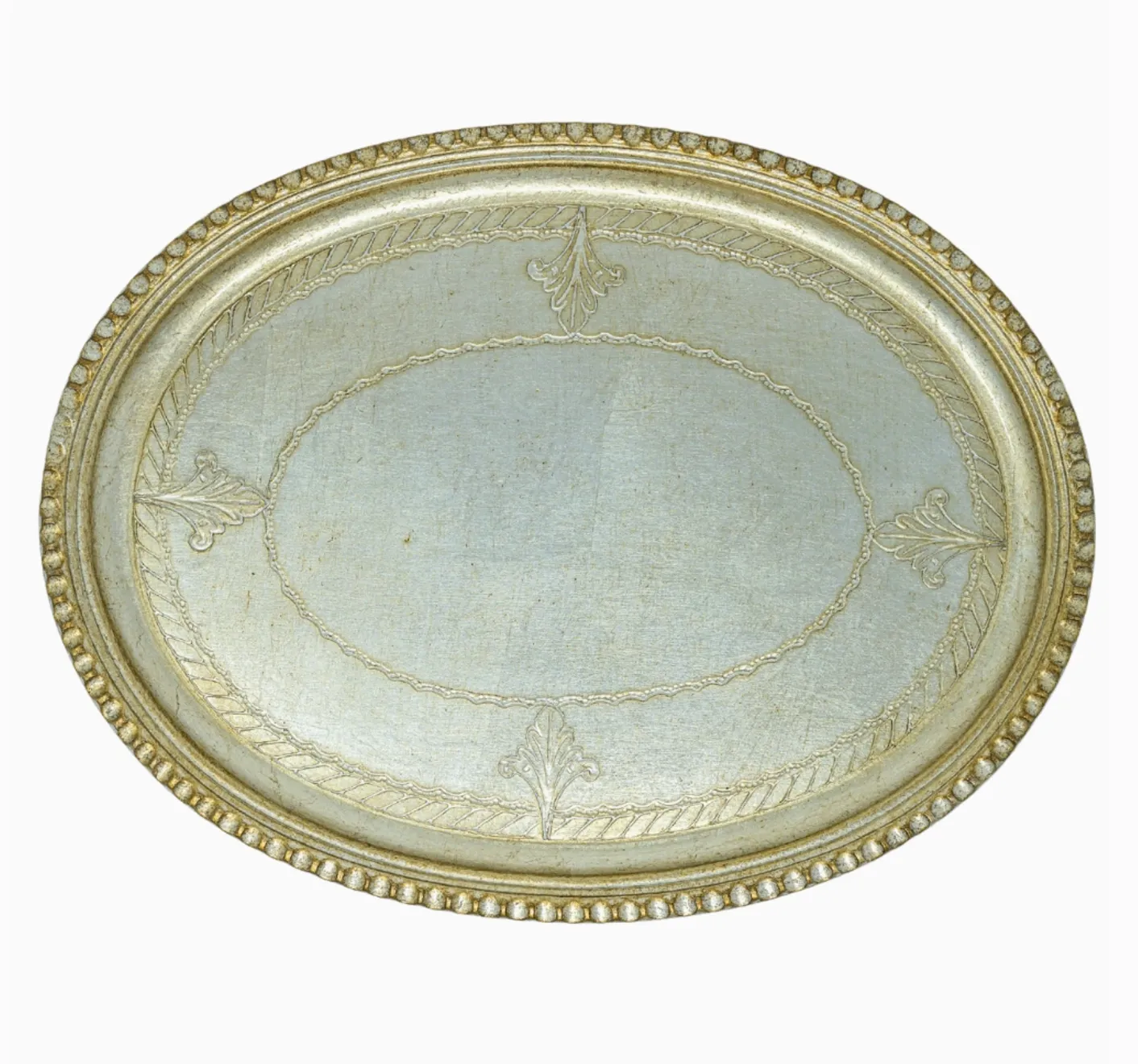 Florentino Oval Wooden Tray 