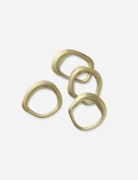 Flow Napkin Rings (Set of 4) by Ferm Living 