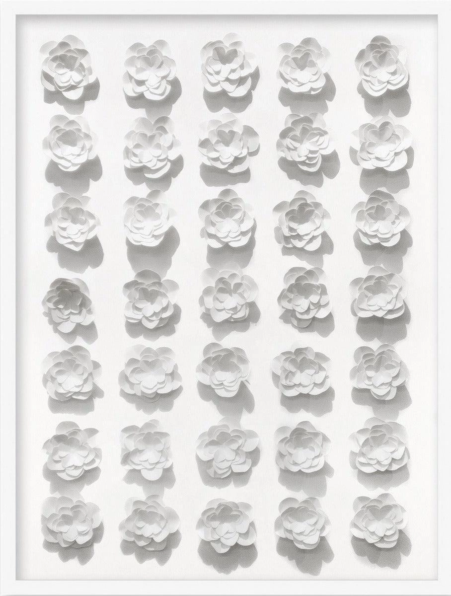 Flower Grid Framed Wall Art 