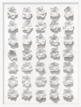 Flower Grid Framed Wall Art 
