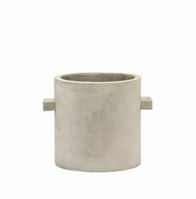 Flowerpot Concrete Round 