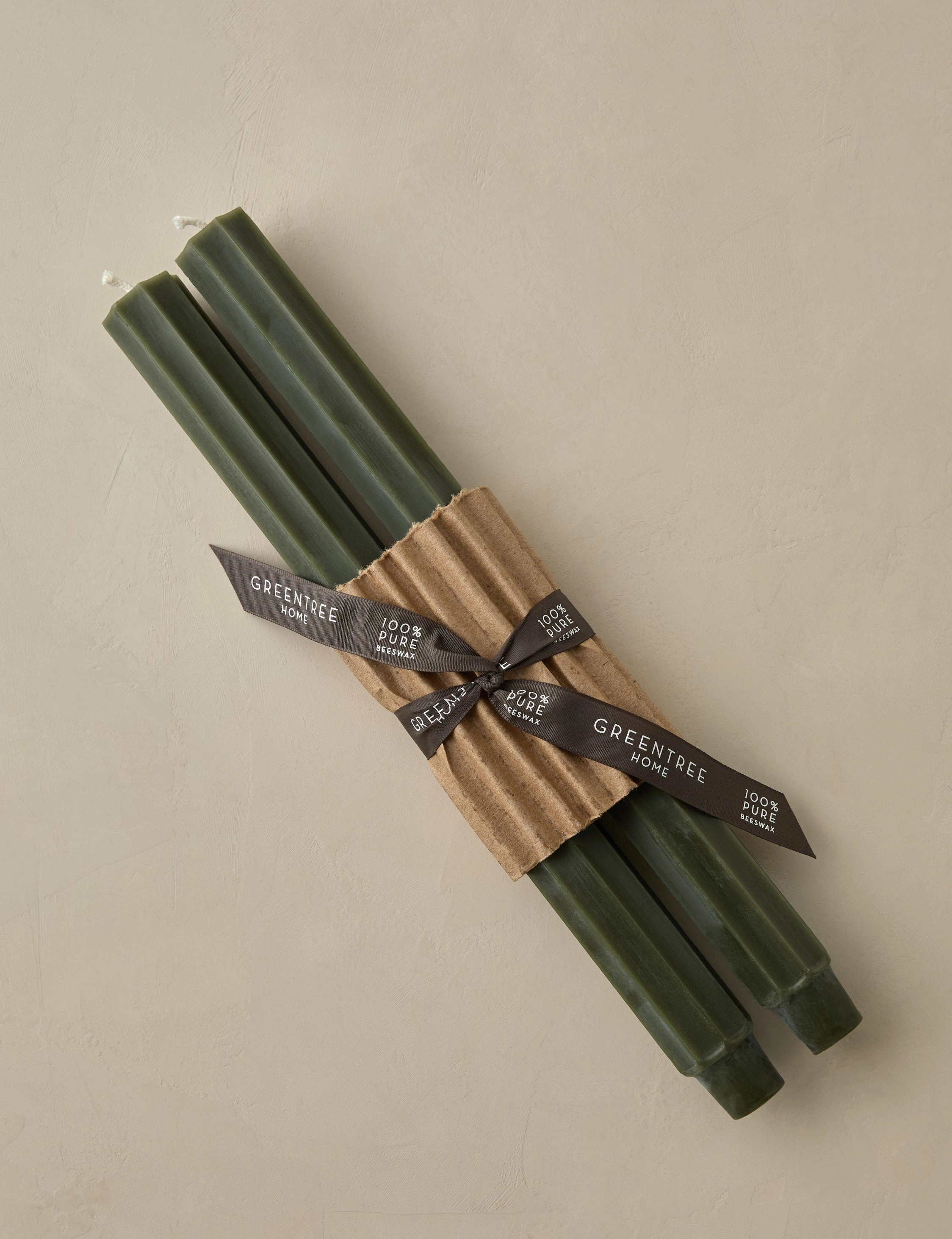 Fluted Church Taper (Set of 2) by Greentree Home