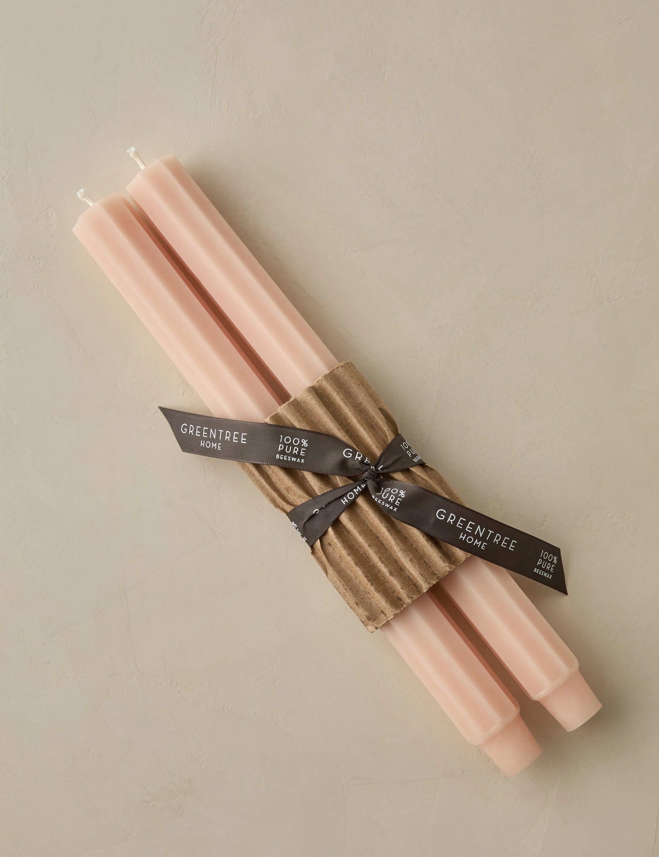 Fluted Church Taper (Set of 2) by Greentree Home