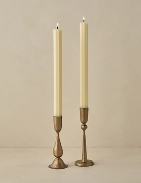 Fluted Church Taper (Set of 2) by Greentree Home 