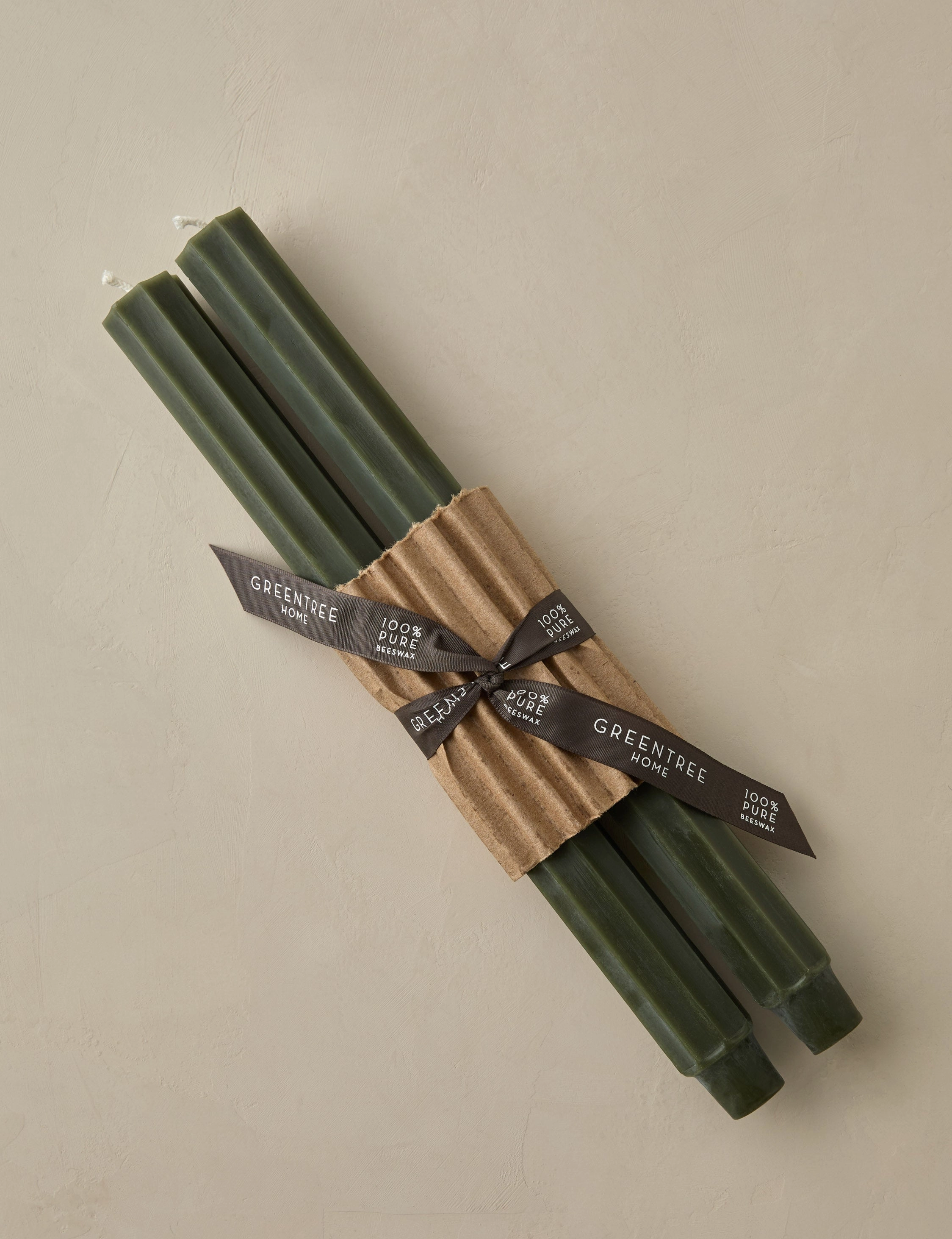 Fluted Church Taper (Set of 2) by Greentree Home