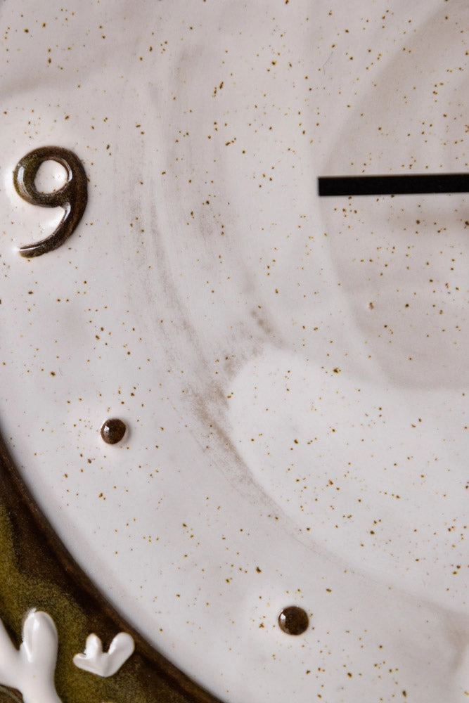 Folk Birds Ceramic Clock