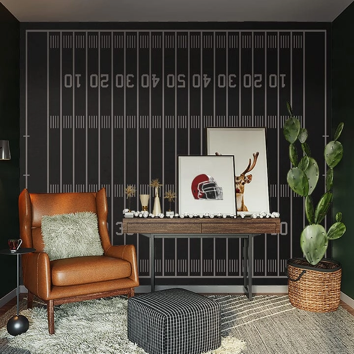 Football Field Wall Mural 