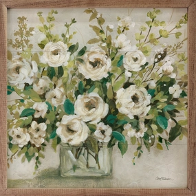 Forever Green By Carol Robinson Wood Framed Print 