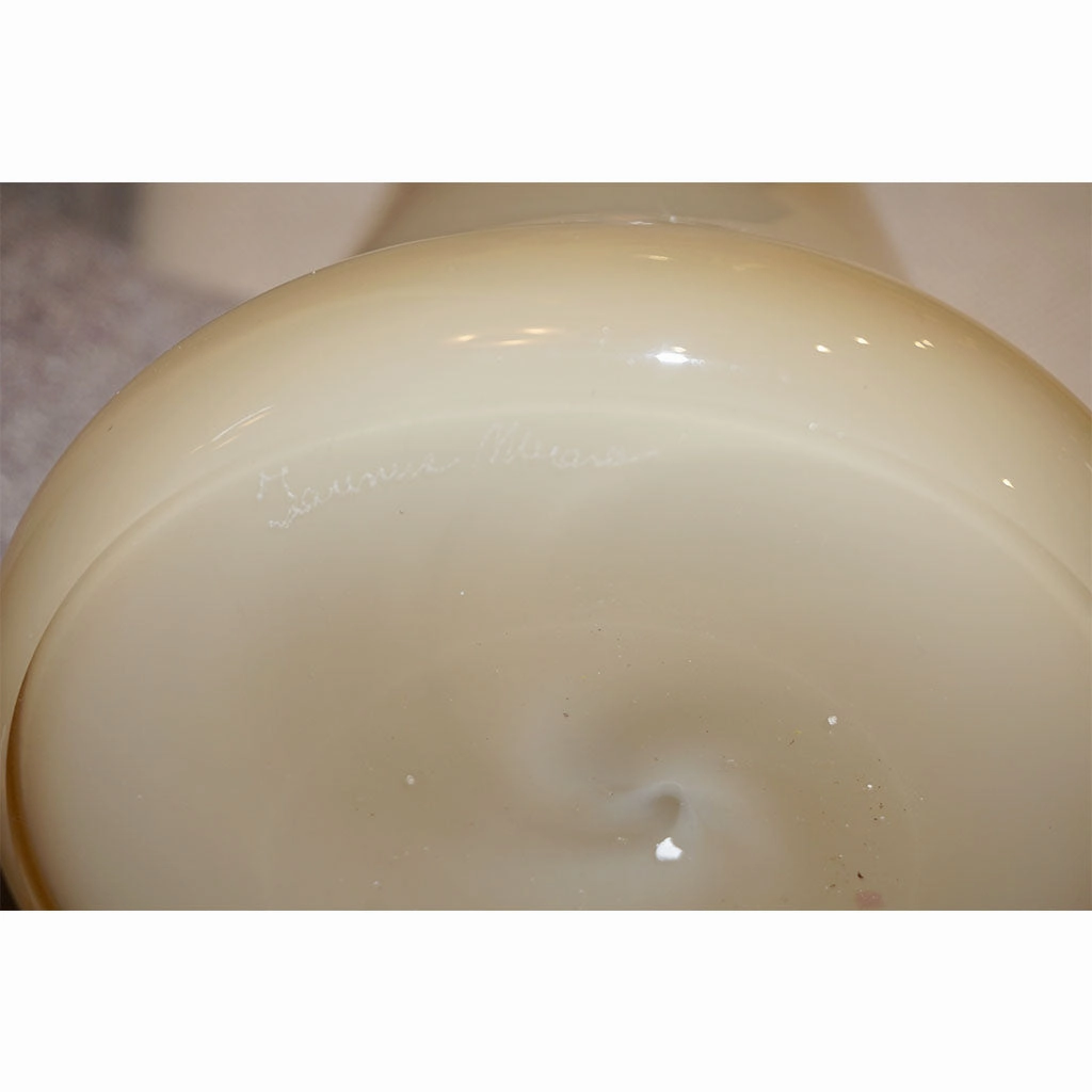 Formia 1980s Modern Italian Comic Ivory Glass Head Sculpture