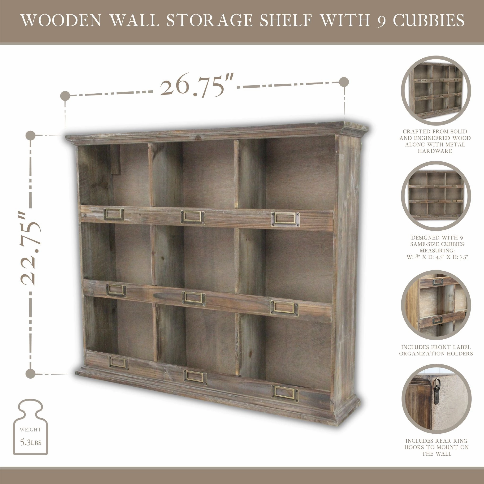 FP-4120 - Dael 9 Cubby Organizer