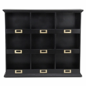 FP-4120BK - Dael 9 Cubby Organizer - Black 