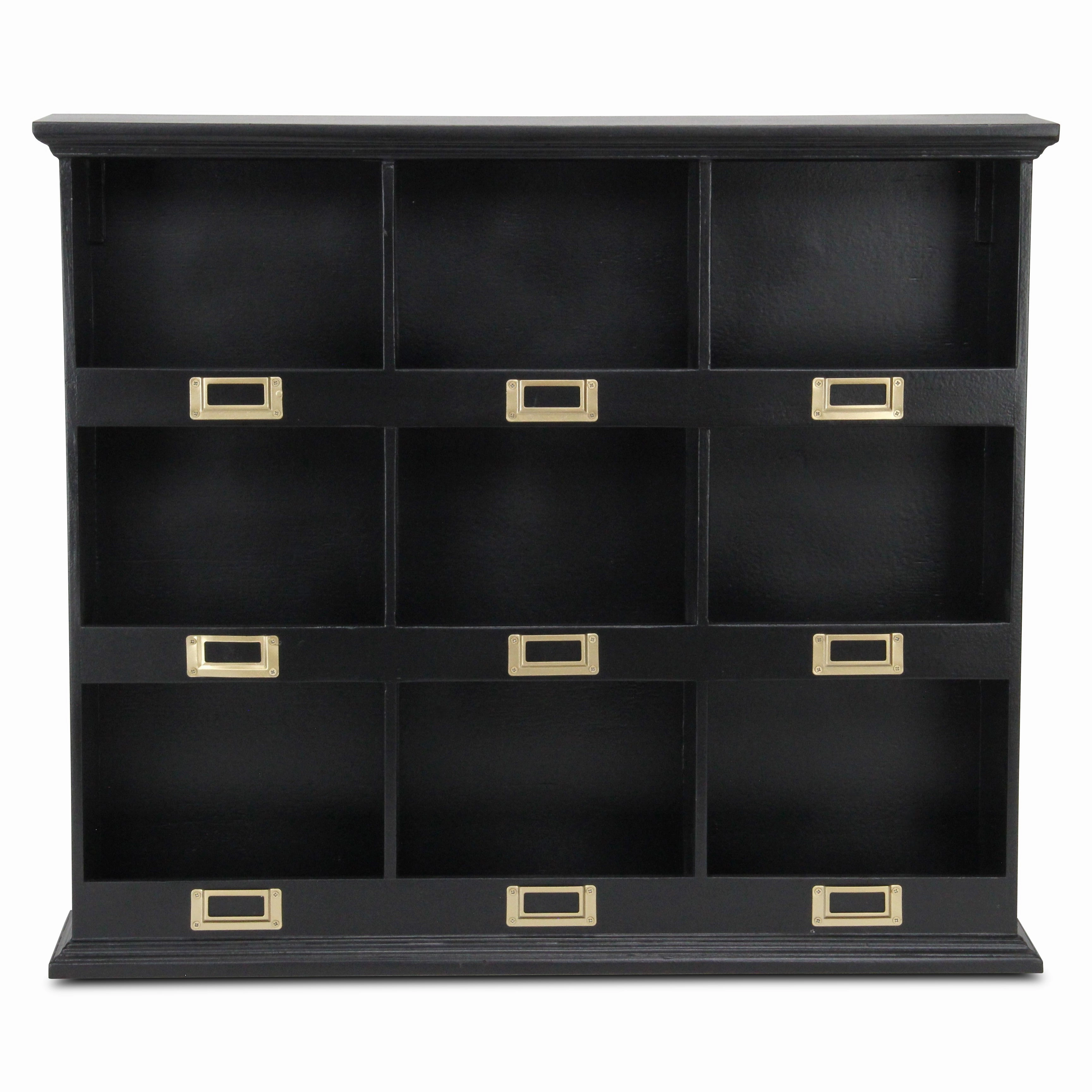 FP-4120BK - Dael 9 Cubby Organizer - Black 