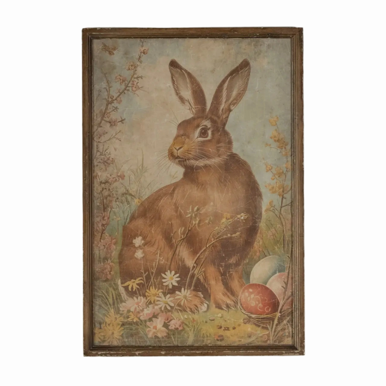 Framed Curious Bunny Print 