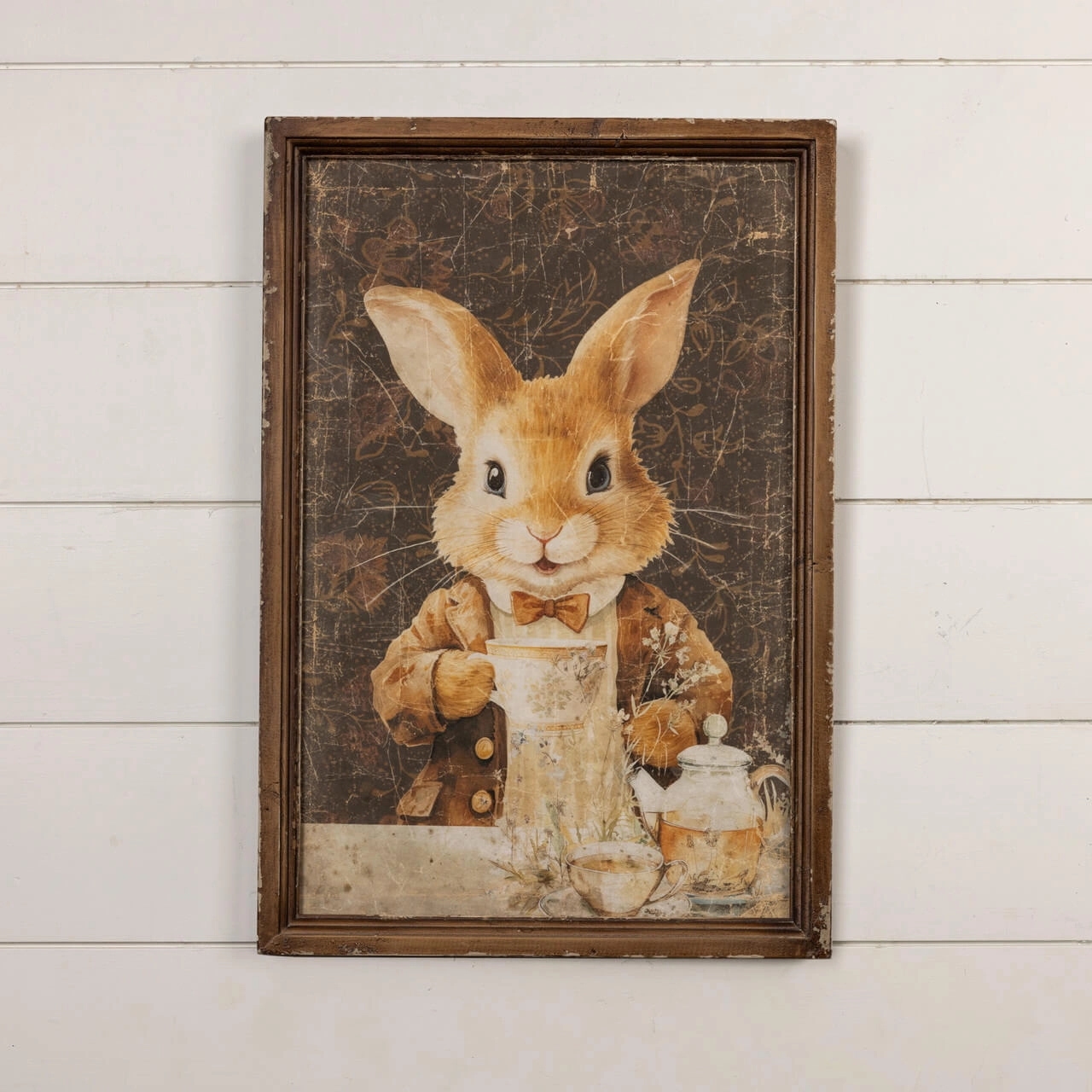 Framed Tea Party Bunny Print 