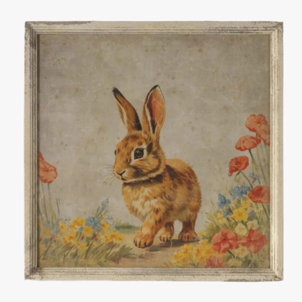 Framed Wandering Bunny Print 