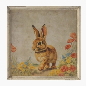 Framed Wandering Bunny Print 