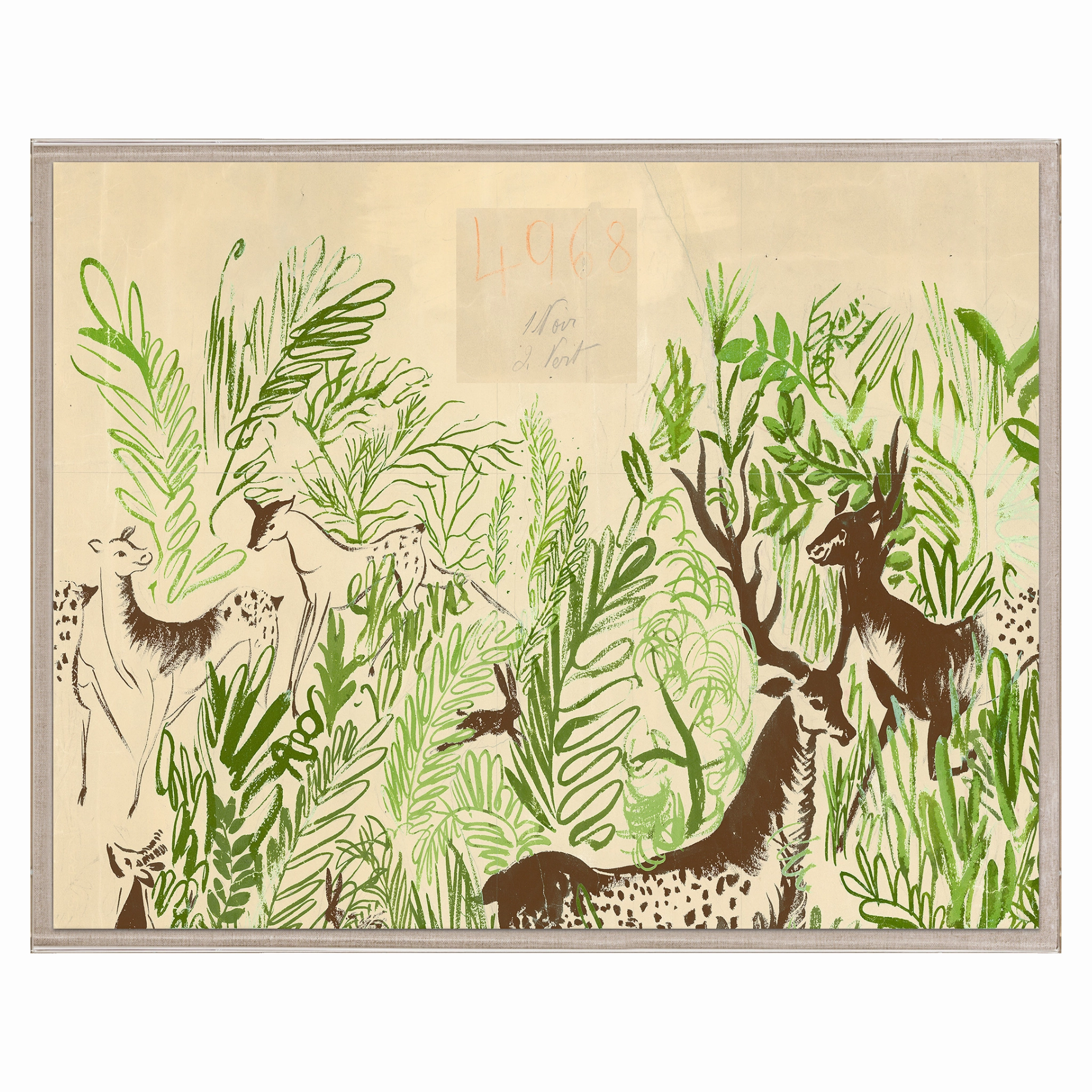 Frederick Steiner Archive, Deer Playing 