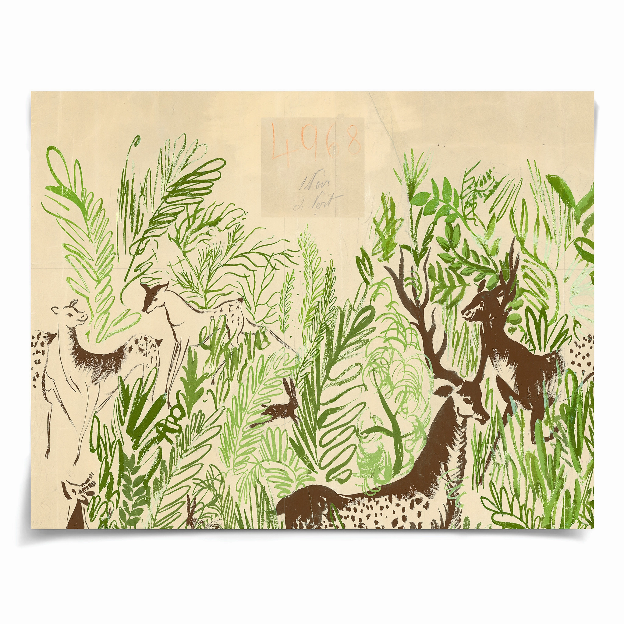 Frederick Steiner Archive, Deer Playing