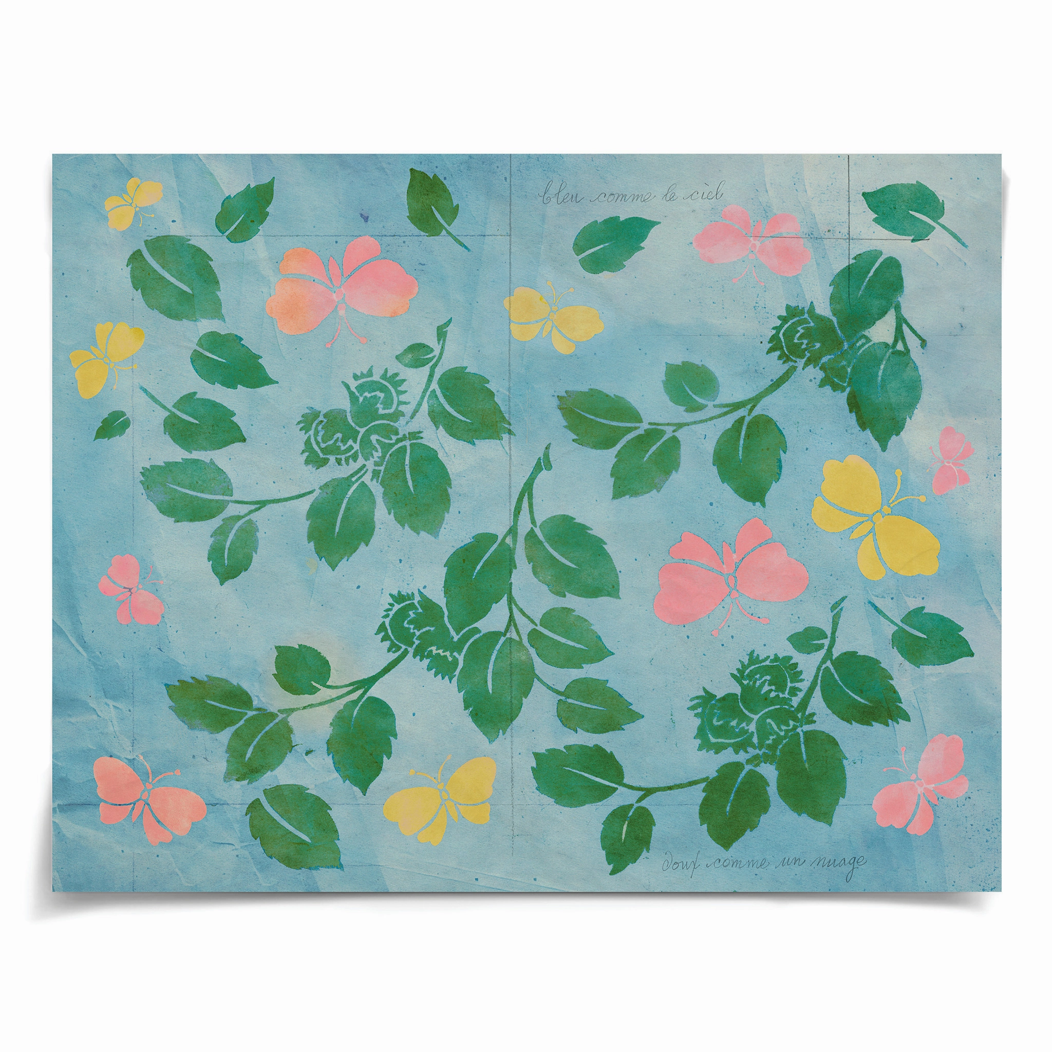 Frederick Steiner Archive, Green Leaves and Butterflies
