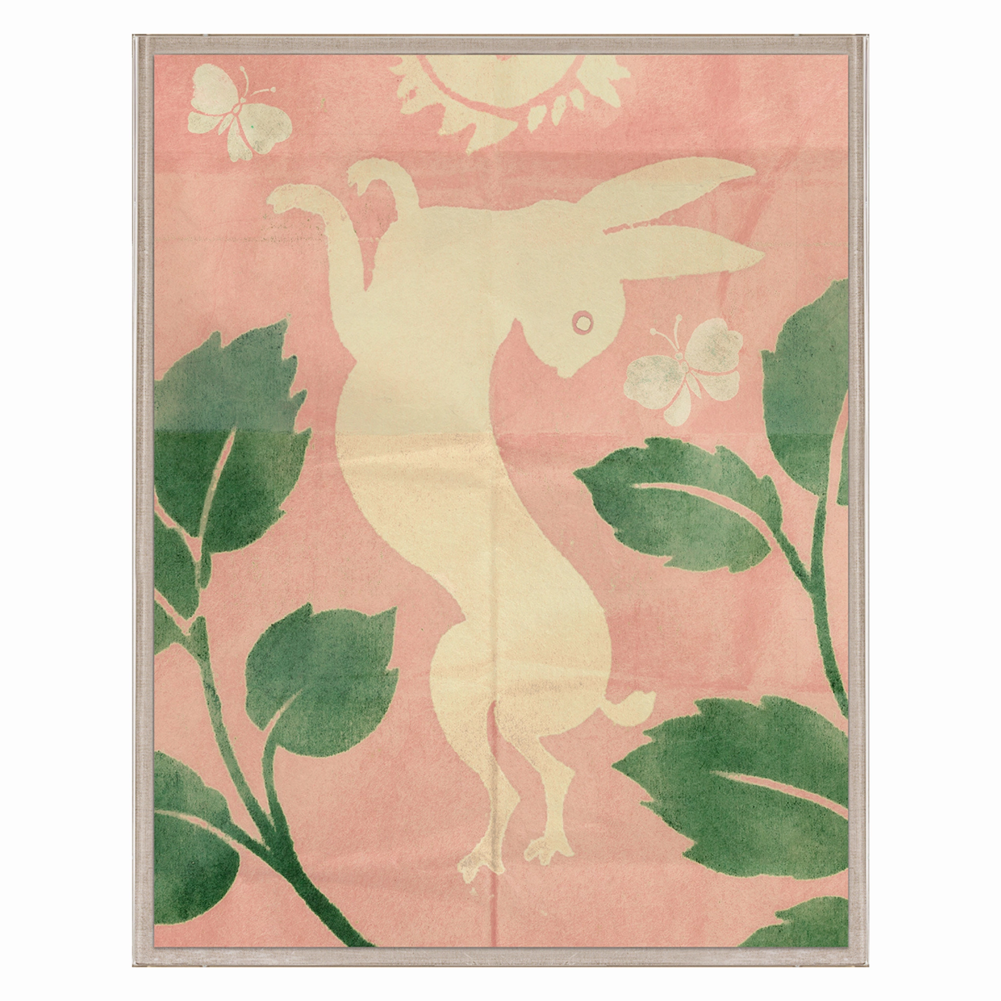 Frederick Steiner Archive, Jumping Rabbits in Pink