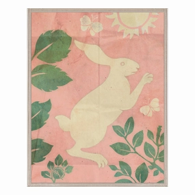 Frederick Steiner Archive, Jumping Rabbits in Pink 