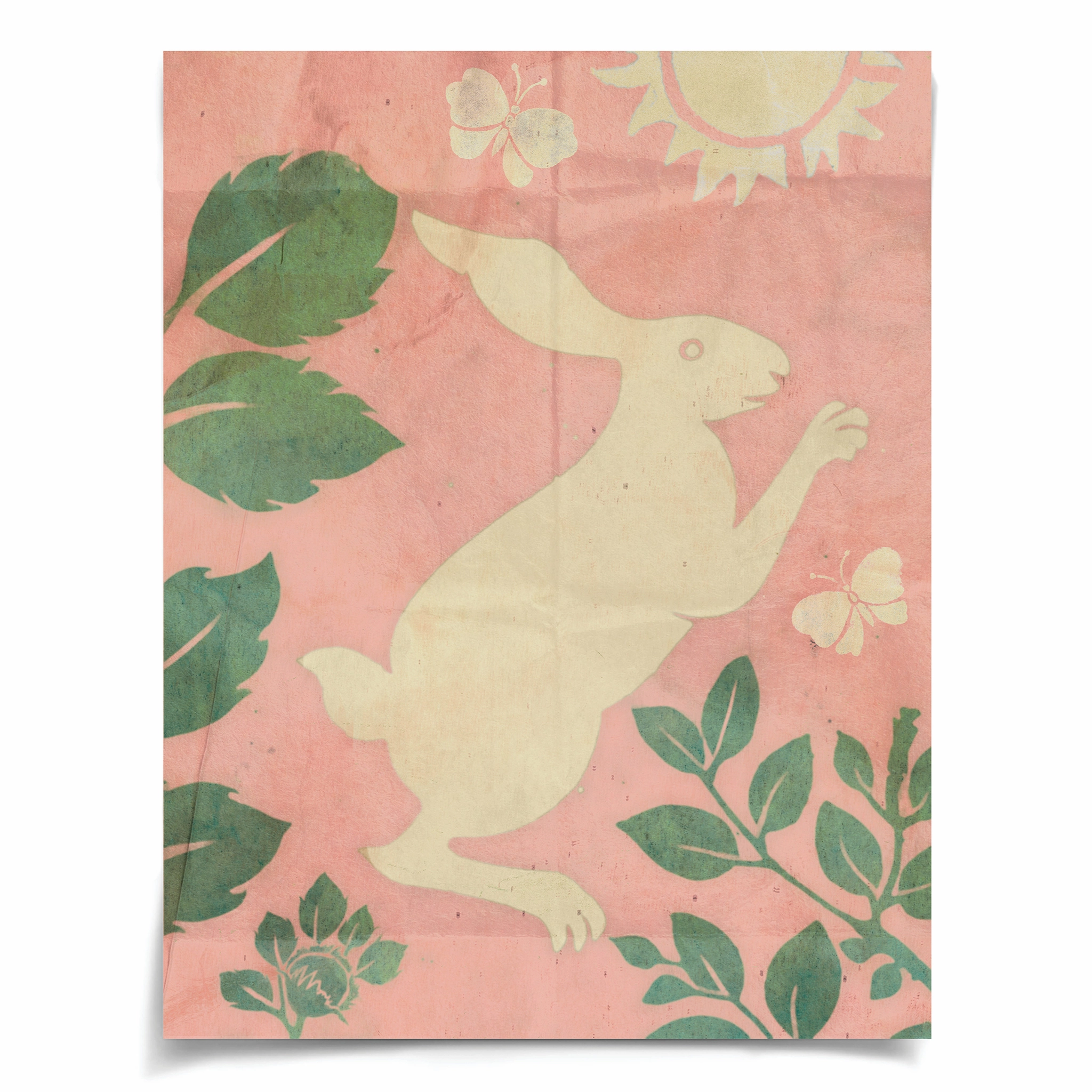 Frederick Steiner Archive, Jumping Rabbits in Pink