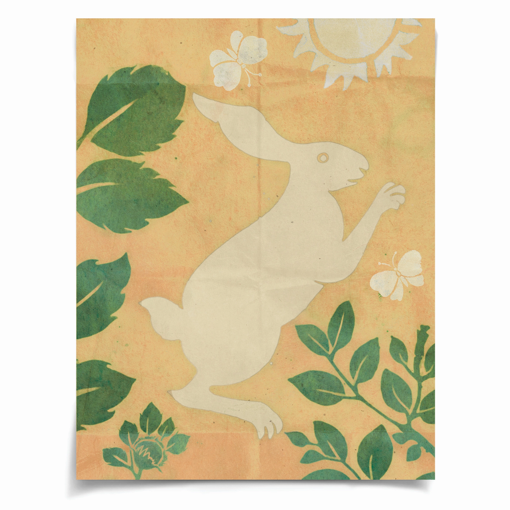 Frederick Steiner Archive, Jumping Rabbits in Sepia