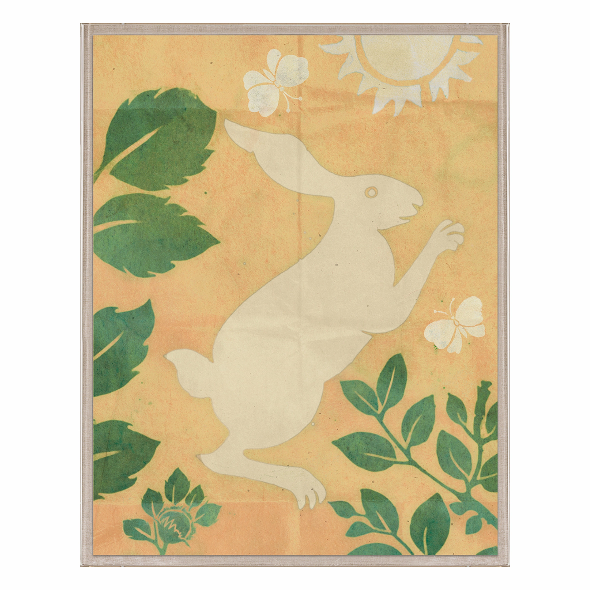 Frederick Steiner Archive, Jumping Rabbits in Sepia 