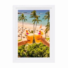 Fredrico Cheers Mini Framed Print by Gray Malin 
