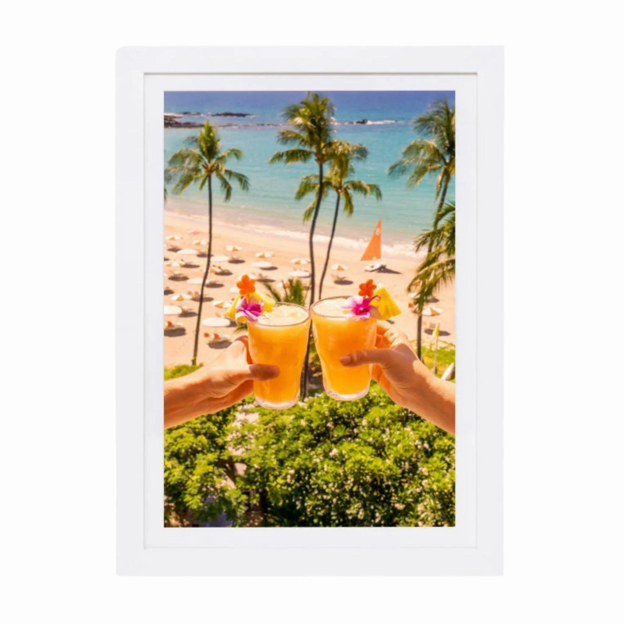 Fredrico Cheers Mini Framed Print by Gray Malin 