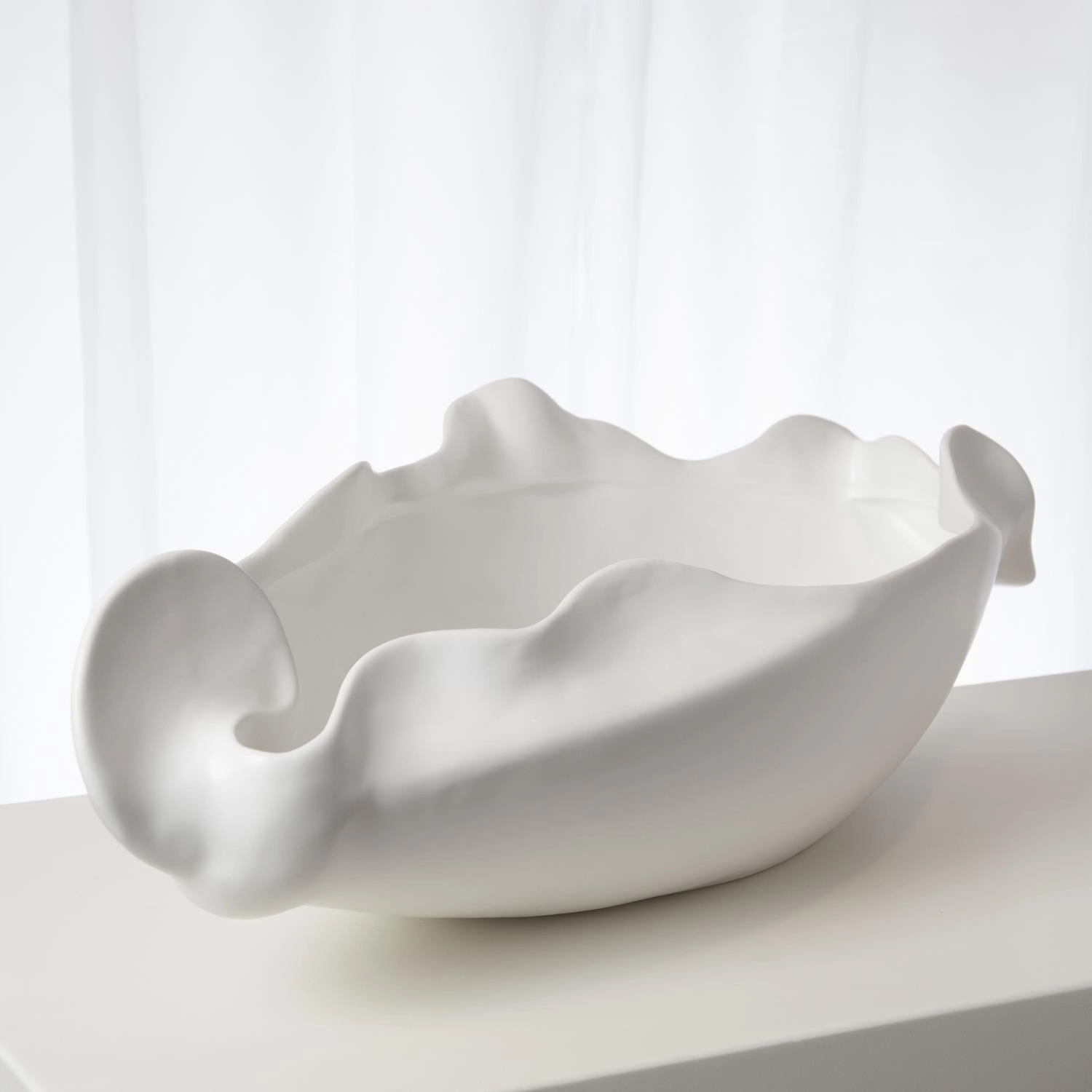 Free Form Bowl - Matte White Small