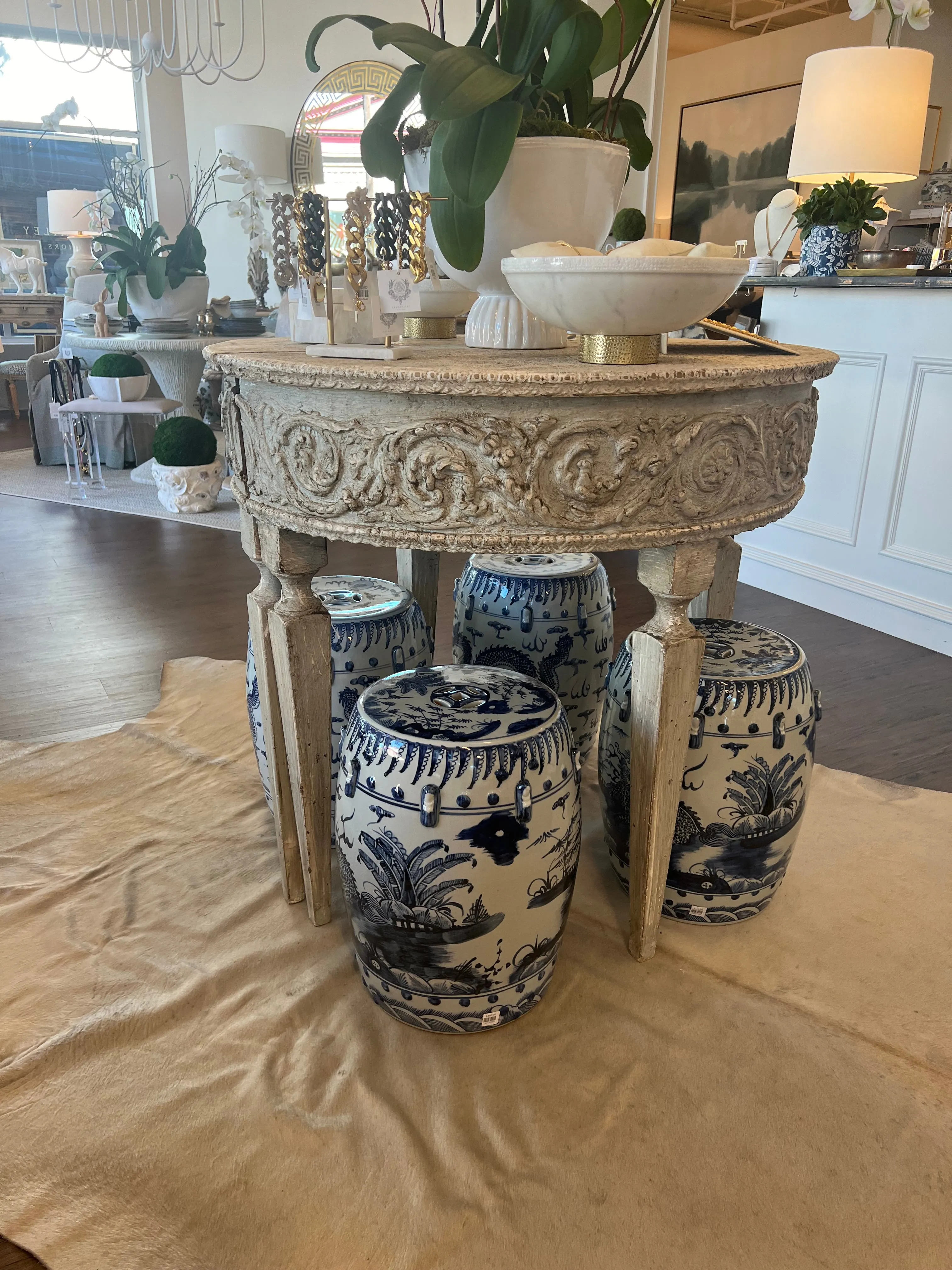 French Antique Demi-Lune