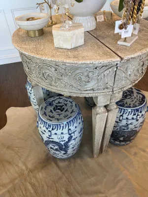 French Antique Demi-Lune 