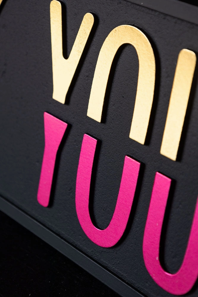 Fuck vs Love You Wall Sign