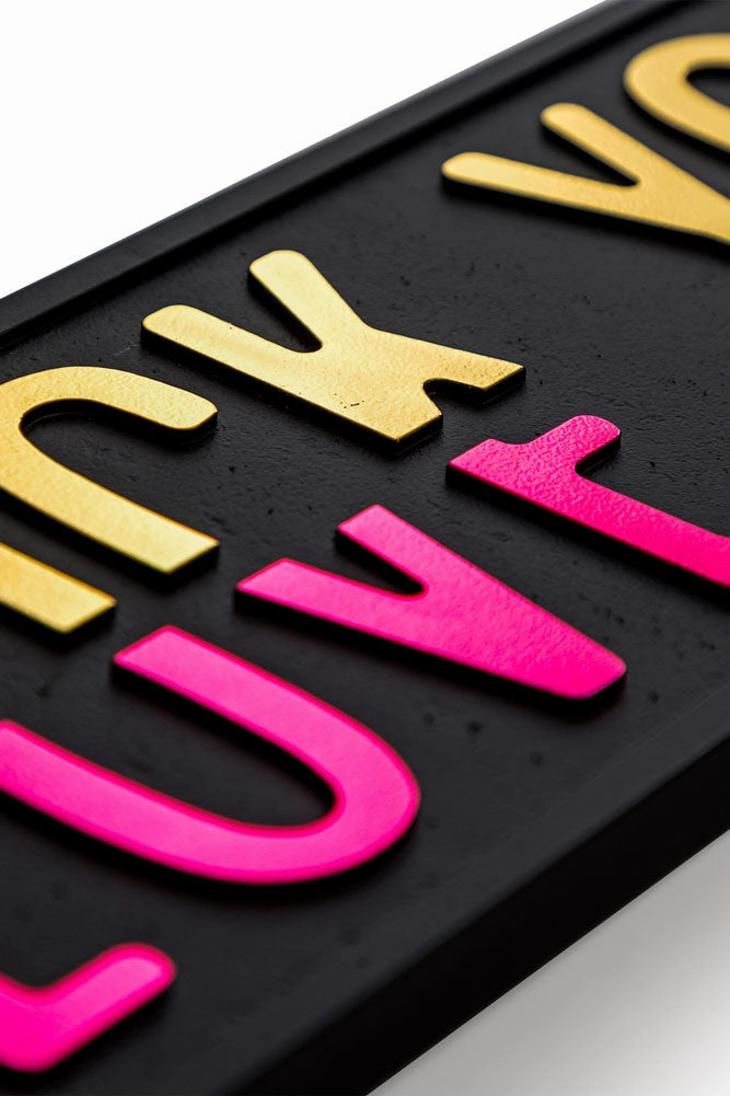 Fuck vs Love You Wall Sign