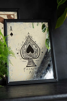 Fucking Ace Decorative Playing Card Mirror 