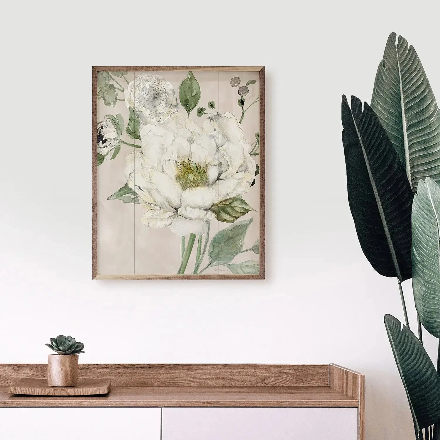 Garden Elegance Wood Framed Print