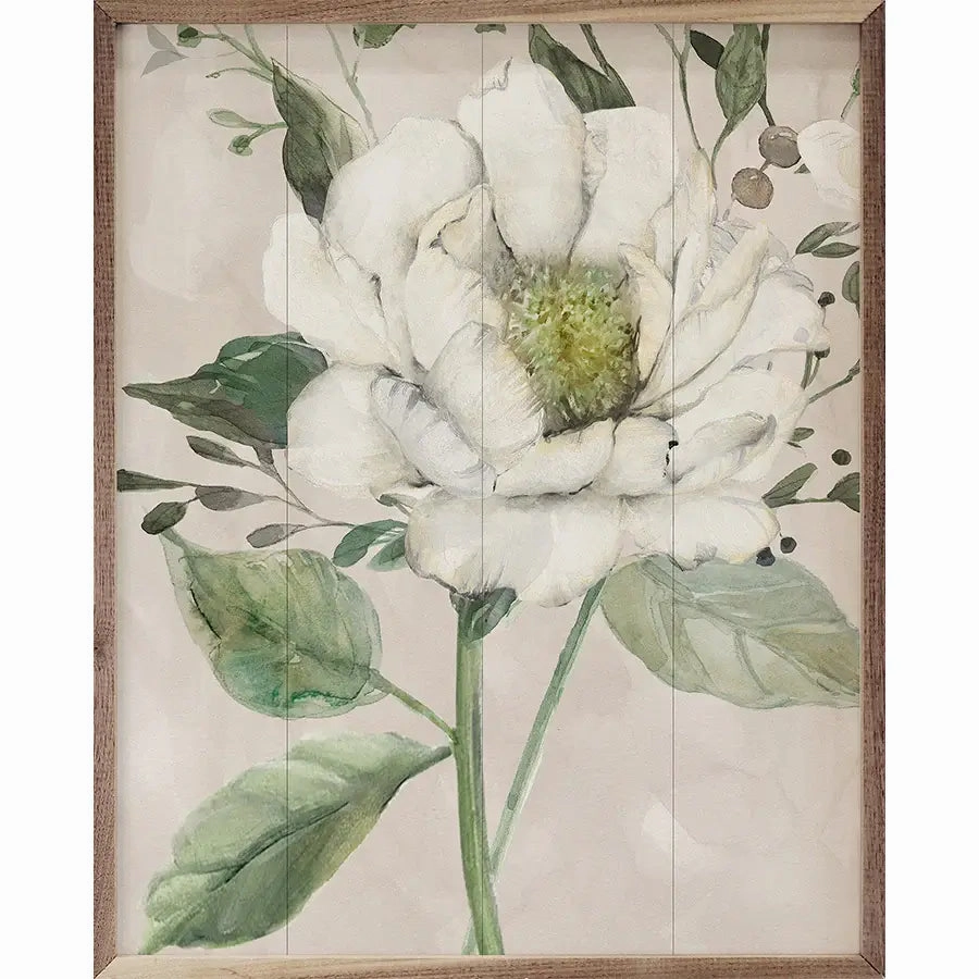 Garden Elegance Wood Framed Print