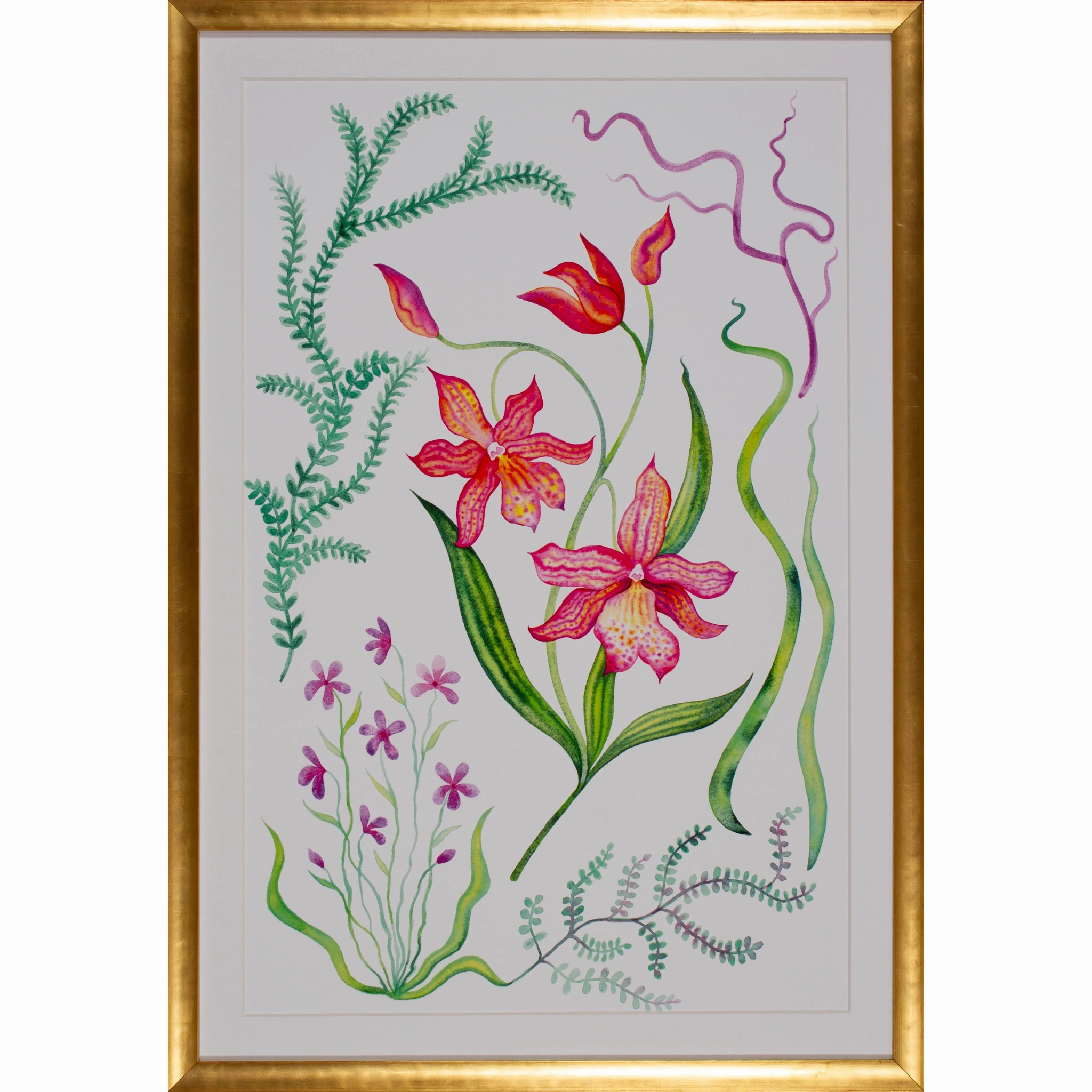 Garden Thrive Artwork in Gold Frame 