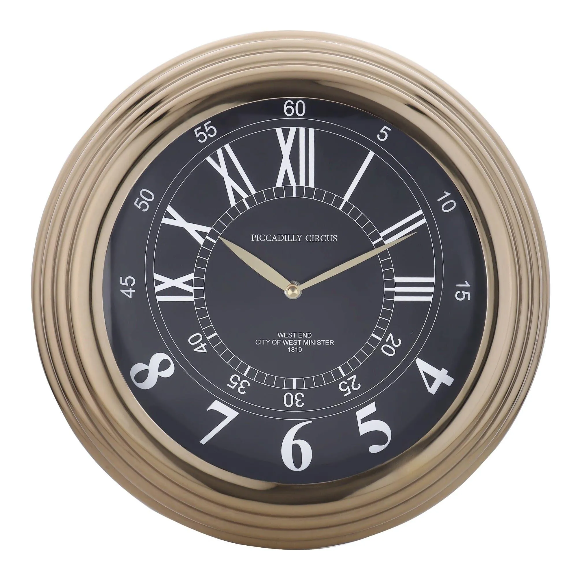 Gilded Ecliptic Wall Clock